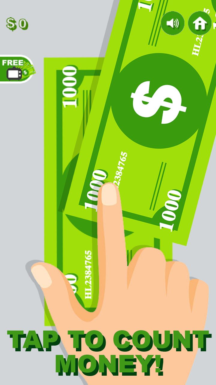 Money Clicker - Idle Dollar Counter Game - Tap To Count and Get