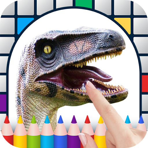 Dinosaurs Color by Number - Free Pixel Art Game - Coloring Book Pages - Happy, Creative & Relaxing - Paint & Crayon Palette - Zoom in & Tap to Color - Share Creations with Friends!