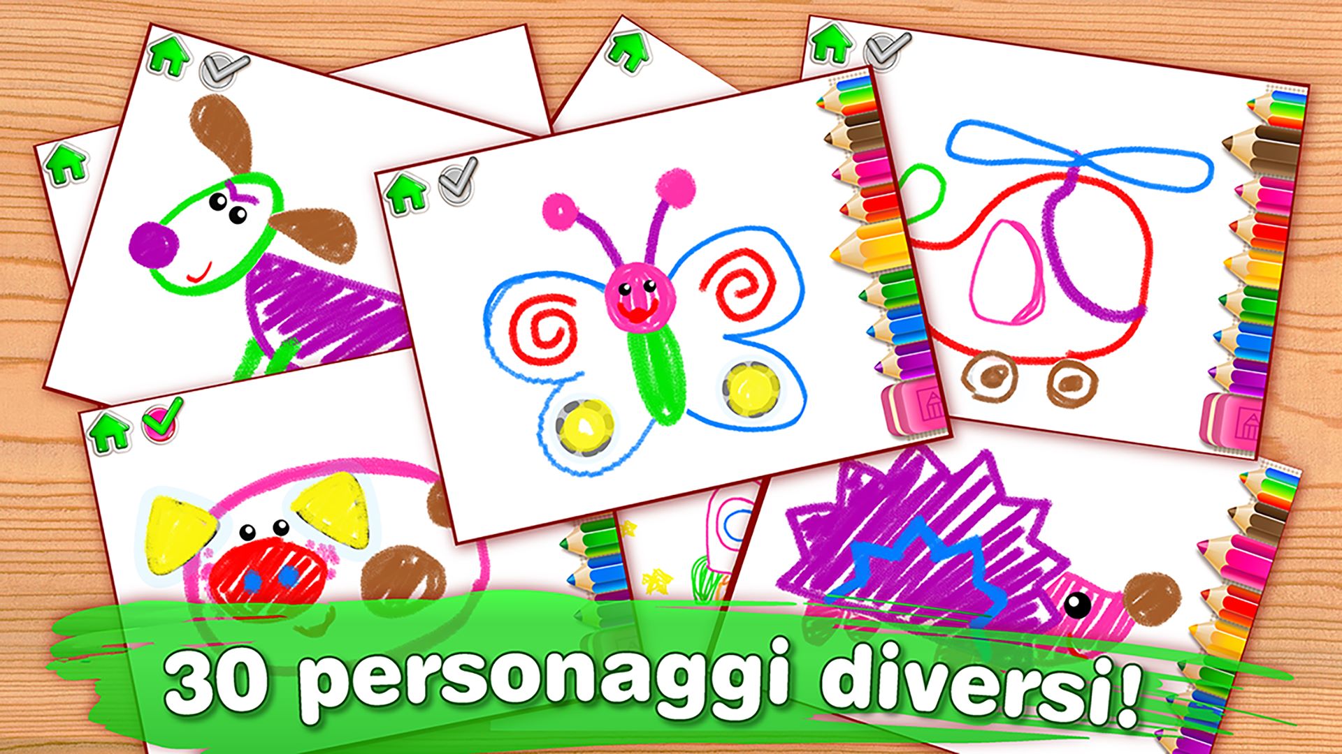 Imparare a disegnare! Libri da Colorare Piccoli Gioco Educativo per Bambini  Bimbi GRATIS! Giochi Disegno Animali Educativi Ragazze Ragazzi di 2 3 4 5 6  Anni! Libro Colori Bambina Bambino Bimba Gratuiti!