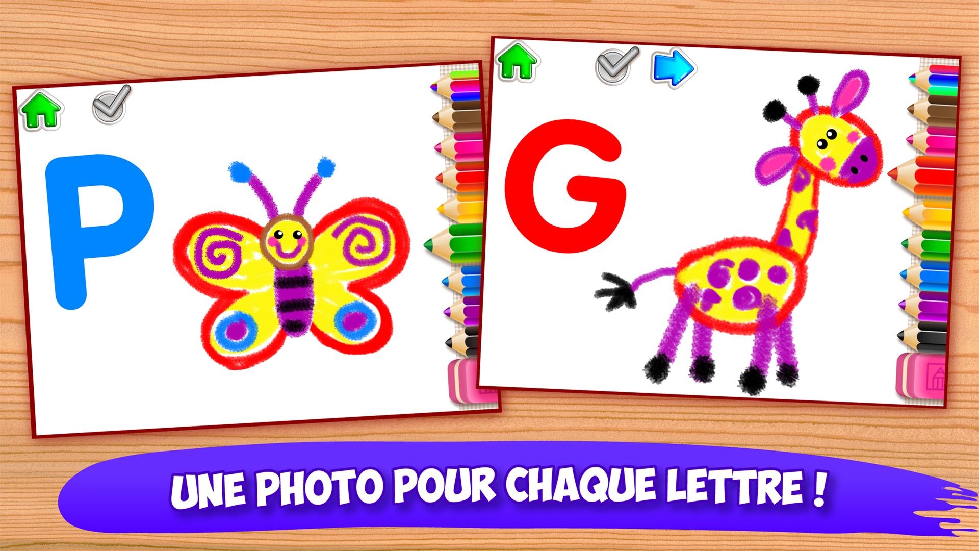 J'apprends à colorier les chiffres et les lettres : Livre de coloriage  éducatif pour enfants de 3 à 6 ans / Coloriage alphabet français / Formes &  nombres  de 3 - 6 ans (Paperback) 