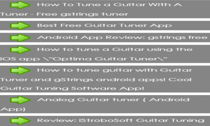 Gstrings deals guitar tuner