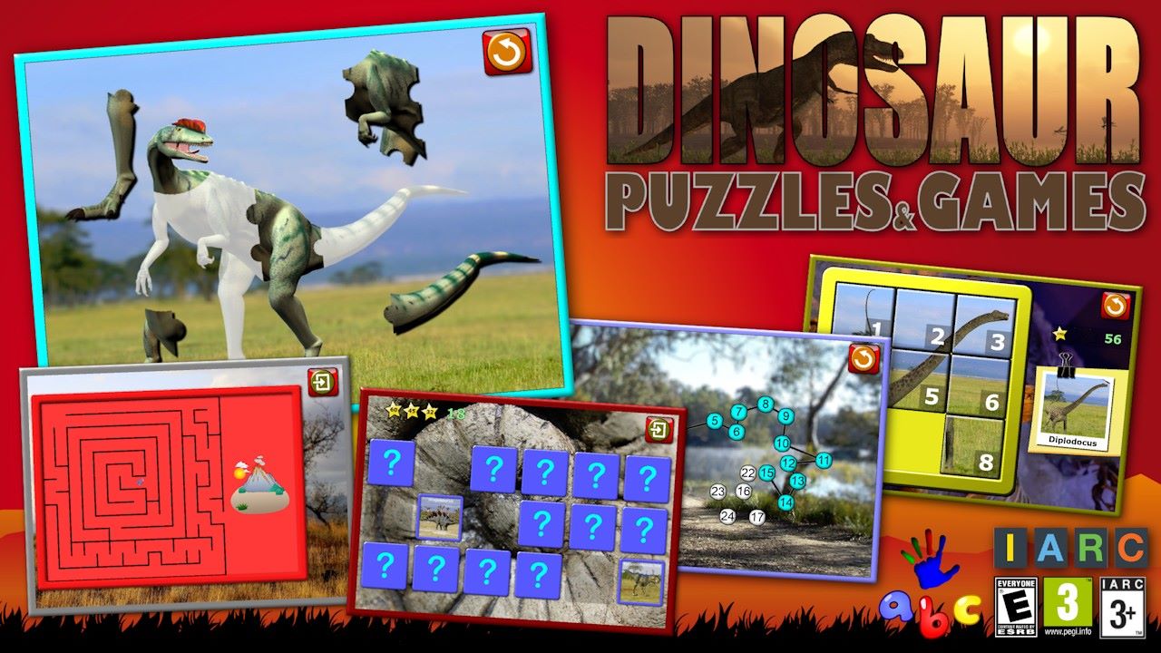 Enfants dinosaures puzzles et jeux numéro - enseigne de jeunes enfants les  lettres de l`alphabet de comptage et de puzzle formes adaptés pour jardin  d`enfants d`âge préscolaire et plus – Microsoft Apps