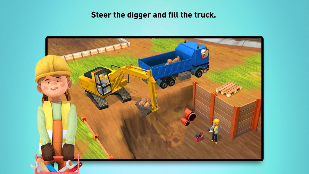 Little Builders - diggers, cranes and trucks for kids — Приложения  Майкрософт