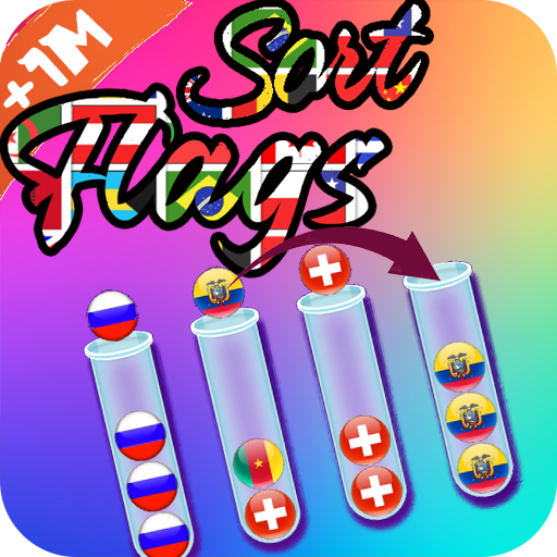 Flags Sort Puzzle - Color Sorting - Sort It Right! - World Flags Sort Puzzle - Sorting Puzzle Game - SortPuzz