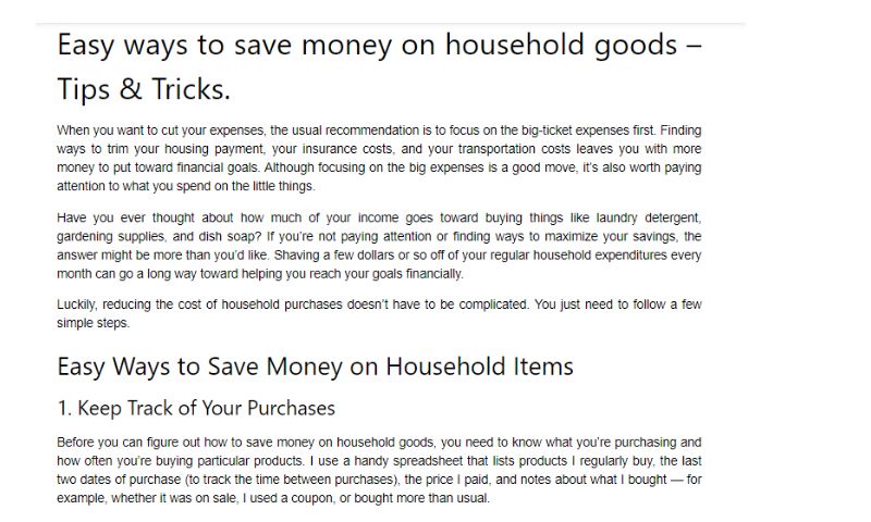 How to Save BIG on Household Goods