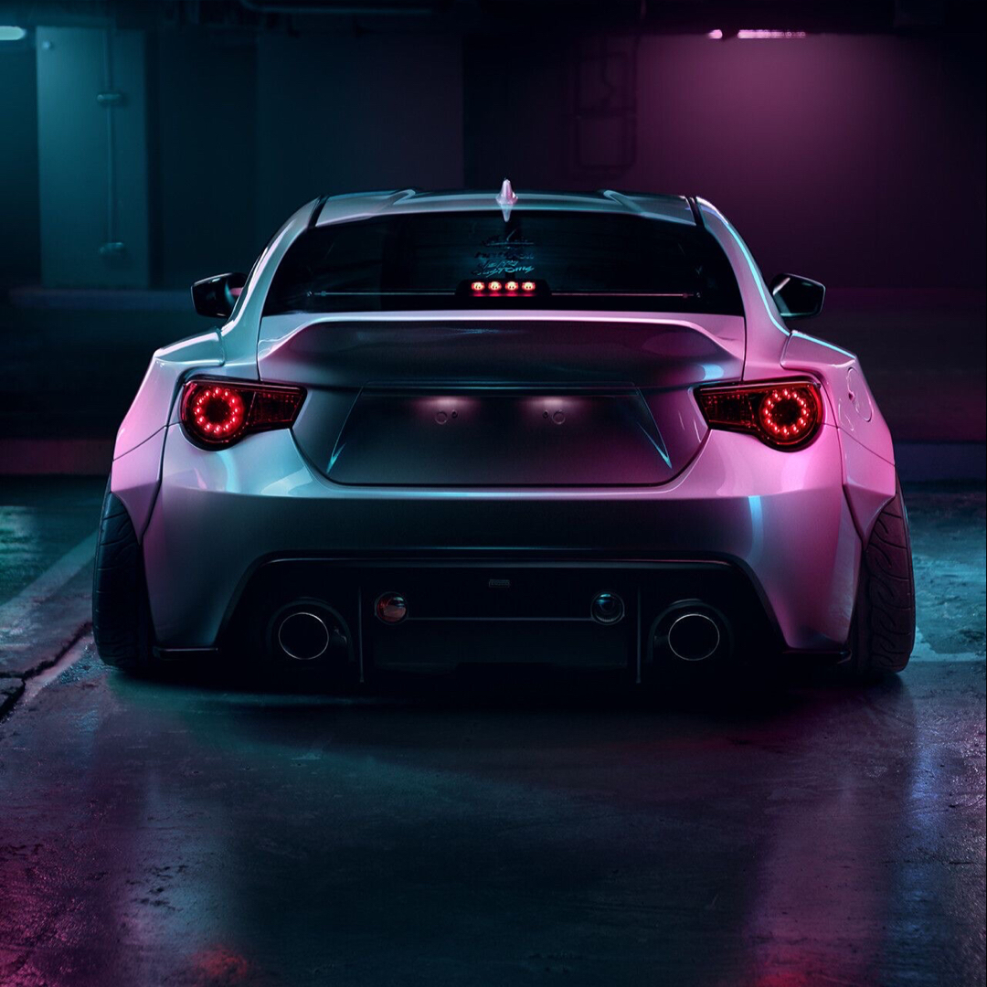 Була машина. Toyota gt86 Neon Glow. Обои на телефон машины. Фары бесконечность.