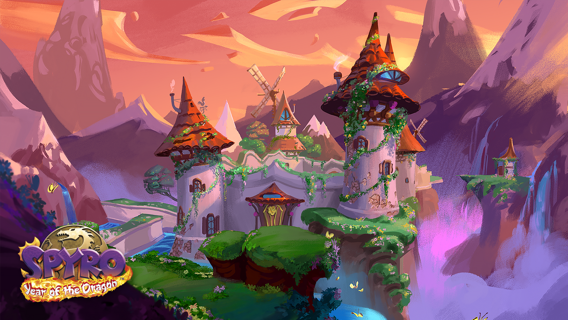 In the castle the dragon s. Spyro charming Ridge. Spyro Charmed Ridge. Spyro reignited Trilogy artbook. Spyro пейзажи 4k.