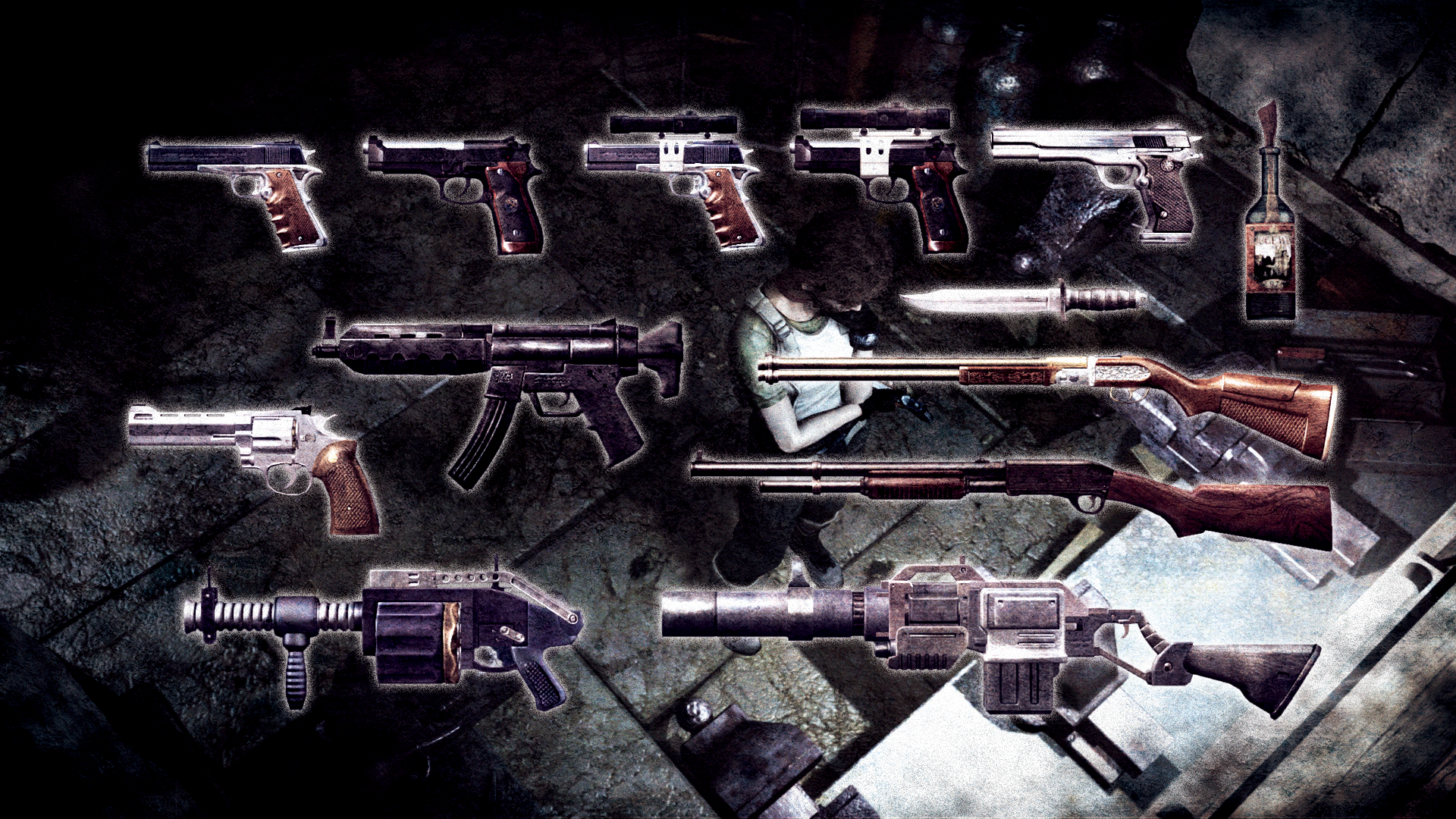 Оружие резидент ивел 2. Resident Evil Village оружие. Оружие из Resident Evil 8. Оружие из резидент ивел 4.