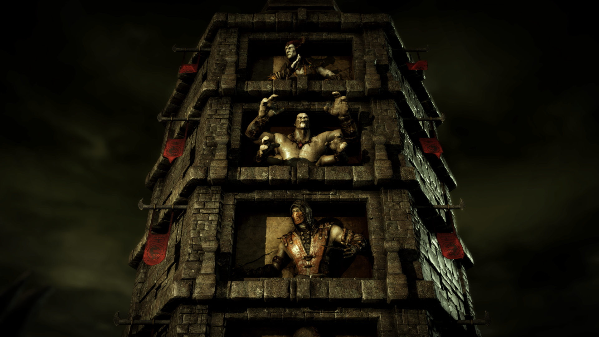 Мортал комбат столбик. Mortal Kombat башня. Мортал комбат 10 башни. Башня Mortal Kombat 3. Башня из мортал комбат.